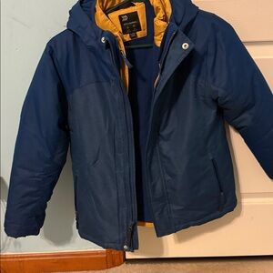 All in Motion Blue and Yellow Kids Puffer Jacket